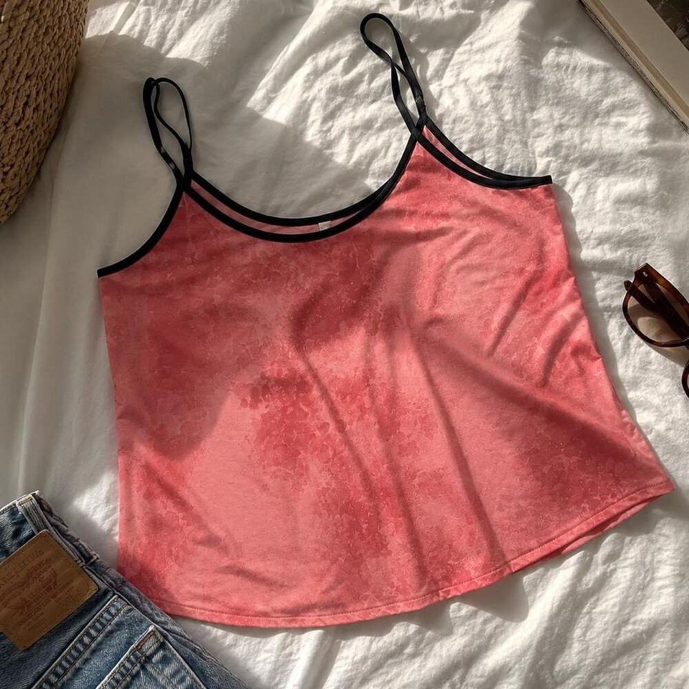 DKNY Pink Watercolor Floral Cami S